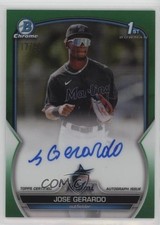 2023 Bowman Chrome Prospect Green Refractor 17/99 Jose Gerardo #CPA-JG Auto 5i2