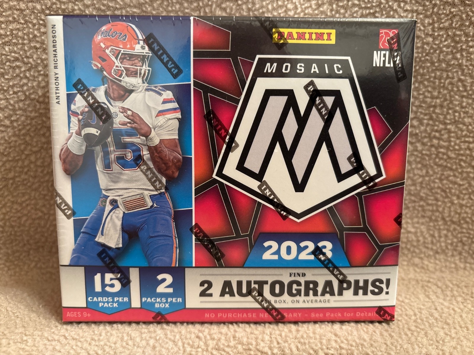 Hobby Box Football Cards 2023 Panini Mosaic trading card — raw and PSA graded price guide