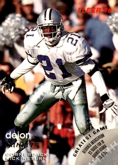 1996 Fleer #36 Deion Sanders