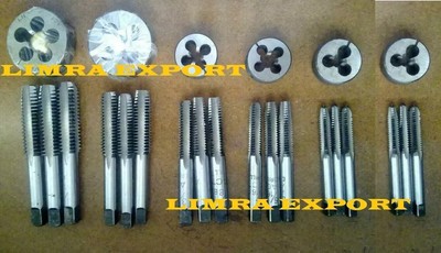 TAP DIE SET BSF 3/16'' TO 1/2'' - 6 SIZES TAPS & DIES - BRITISH STANDARD FINE