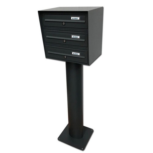 Post Boxes for Flats, Communal Multiple Letterboxes Slim, Free Standing Set of 3 eBay
