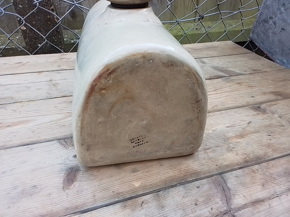 Vintage Stone Bed Warmer Hot Water Bottle Antique Pottery. Vgc. eBay