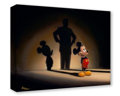 Mickey's Shadow - Rob Kaz - Treasure On Canvas Disney Fine Art Mickey
