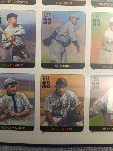 USPS #3408 LEGENDS OF BASEBALL Twenty, 33 cent stamp sheet SA 2000 20 Sealed - 第 7/9 張圖片
