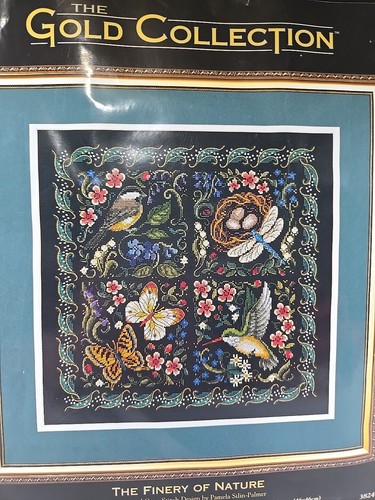 Dimensions Counted Cross Stitch Kit The Finery Of Nature -Birds Flowers 14"x14"
