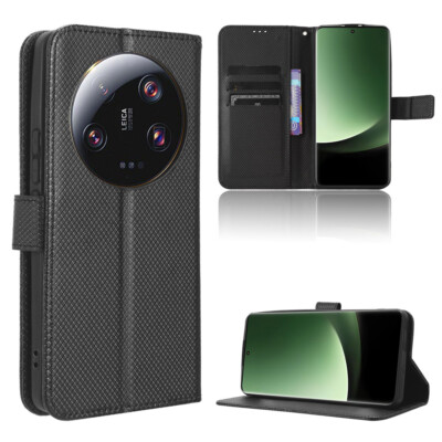 For Xiaomi 13 Ultra, Luxury Flip Leather Wallet Stand Soft Matte Case Cover