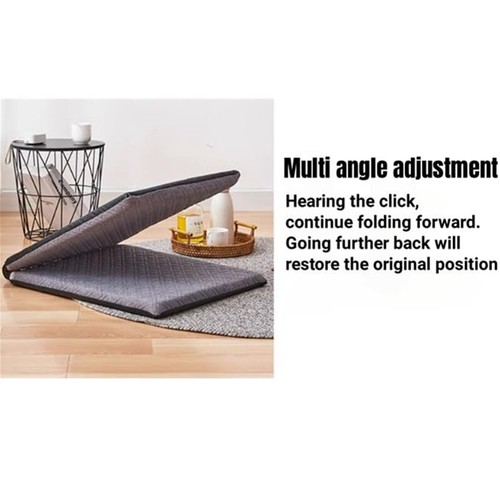 Foldable Floor Chair Multiangle Floor Seat With Adjustable Backrest Chaise Couch - Picture 10 of 12