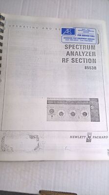 HP Spectrum Analyzer 8553B  RF Section