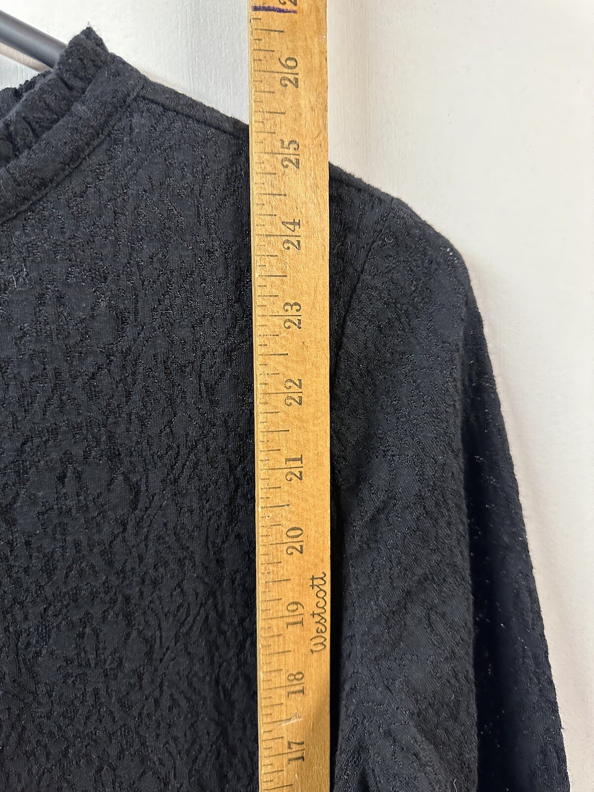 LOFT Women’s Medium Solid Black Textured Back Clo… - image 4