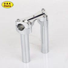 5.5" Straight Handlebar Risers Top Clamp For Harley Dyna Softail V-Rod 1" Bar