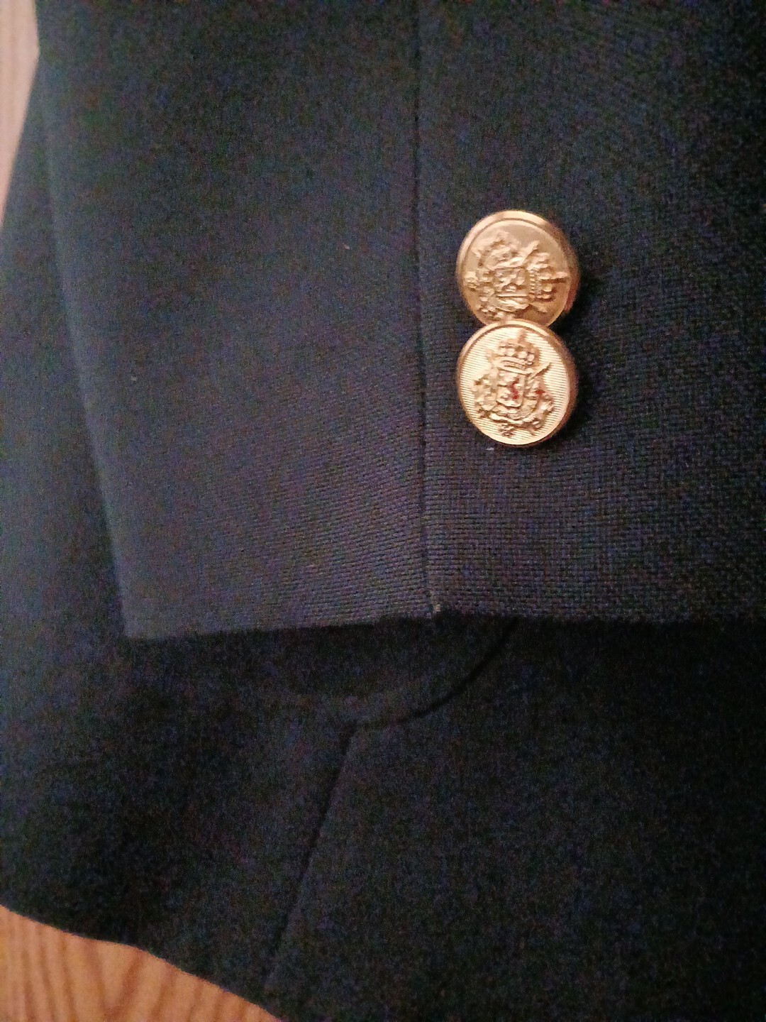 Small Blazer. Black. Missing Button - image 6