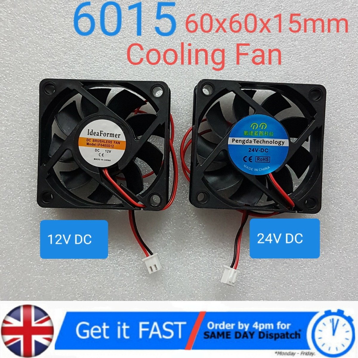 6015 FAN 6cm 60mm X 60mm X 15mm MINI SQUARE BRUSHLESS COOLING FAN