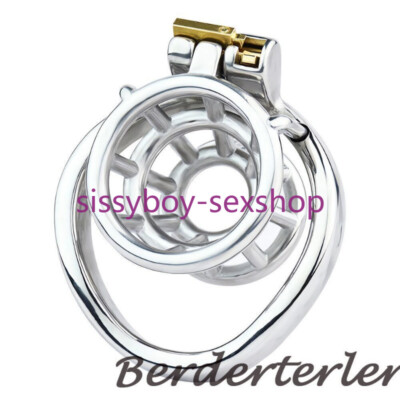New Girdle Design Metal Chastity Cage Stainless Steel Male Stealth Lock Device