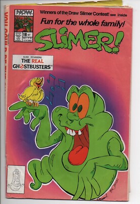Slimer 18 Also Starring The Real Ghostbusters Now Comic 1990 Bird Singing Cover