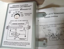 Ventamatic XXFIRESTAT 10-Amp Adjustable Programmable Thermostat with Firestat fo