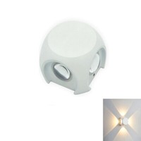 Applique Led 4 Lampe Mauer Quadratisch Externe Weiß NatüRliche 4000K 4W ET-31321