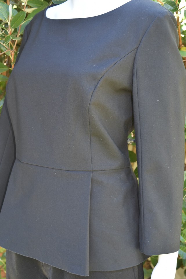 NEXT Black Peplum Top - Size 12 - EUC