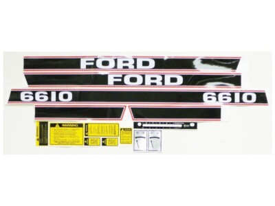 Tractor Decal set to fit Ford 6610  stickers  with caution and shifter decals