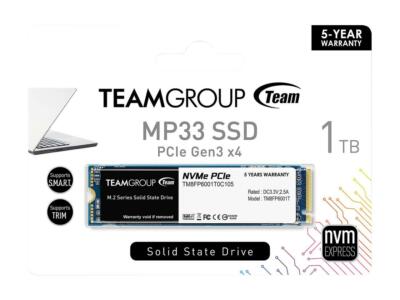Team Group TM8FP6001T0C101, 1TB, Internal, Solid State Drive for