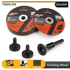 10PCS 3" Metal Cutting Discs Cut Off Wheel 1/4" Mounting Mandrel for Die Grinder