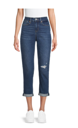Signature by Levi Strauss & Co. Womens Heritage Mid Rise Boyfriend Jeans Size 6