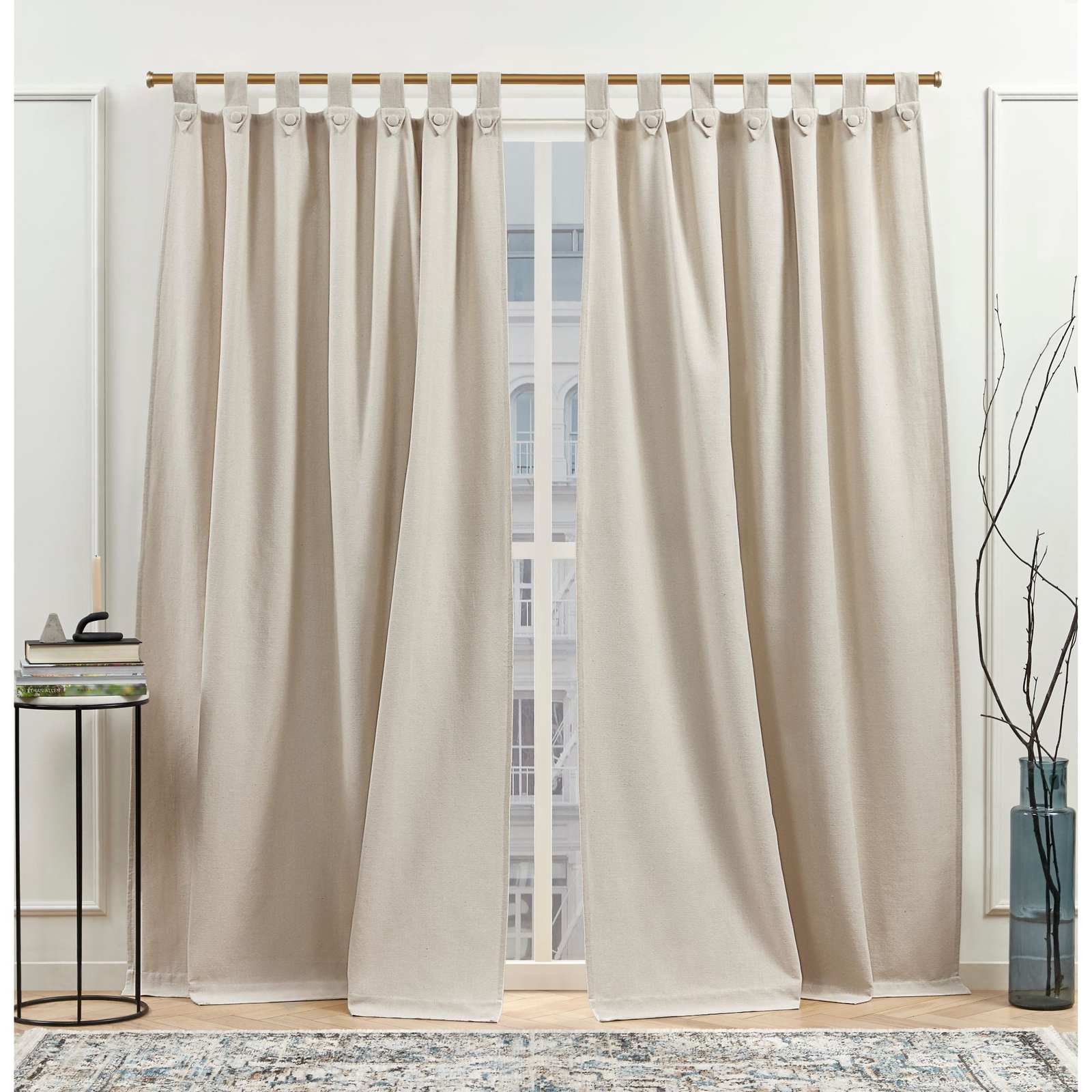 Blend Tuxedo Tab Top Light Filtering Curtain Panels 54