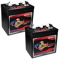 x2 US Battery 6 Volt Deep Cycle Battery  Replaces Trojan T-105 T105, T-605 T605