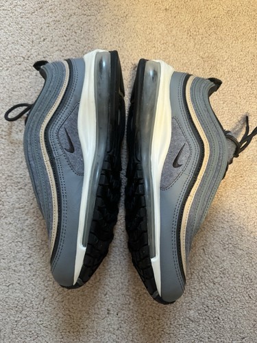Men's Nike AIR MAX 97 Wool Cool Grey Mushroom Nike Dunk, Retro Jordan 1 - Picture 5 of 12