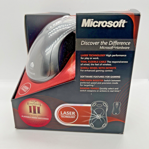 Microsoft Laser Mouse 6000 1.0 Mac/Win USB Port Model 1055 - Brand New Sealed - Picture 2 of 10