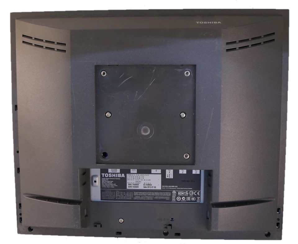 IBM SurePoint Display; 15" Infrared Touch, LED Backlit, Iron Gray, Toshiba Brand - Image 4 of 4