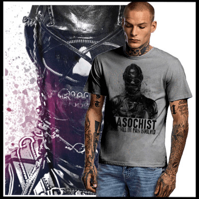 BDSM T-Shirt Bondage Sado Masochist Chains of pleasure torture size S-2XL tee