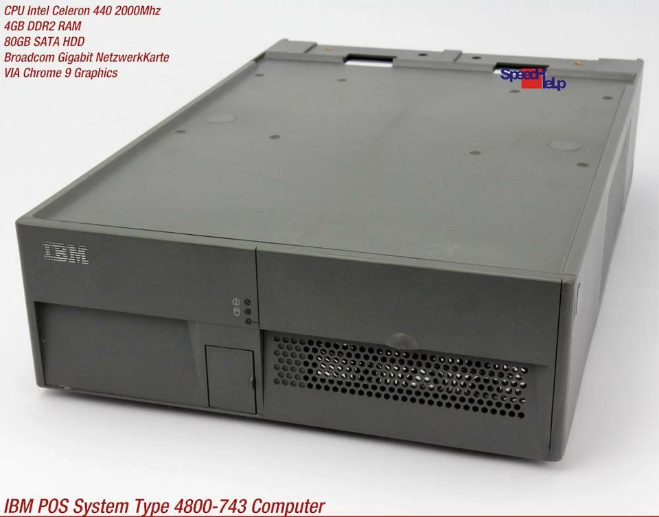 IBM POS SYSTEM 4800-743 COMPUTER PC PARALLEL RS-232 POINT OF SALE SUREPOS KASSEN - Bild 2 von 4