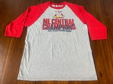 St Louis Cardinals 2004 NL Central Champions Lee Sport Shirt Size Large