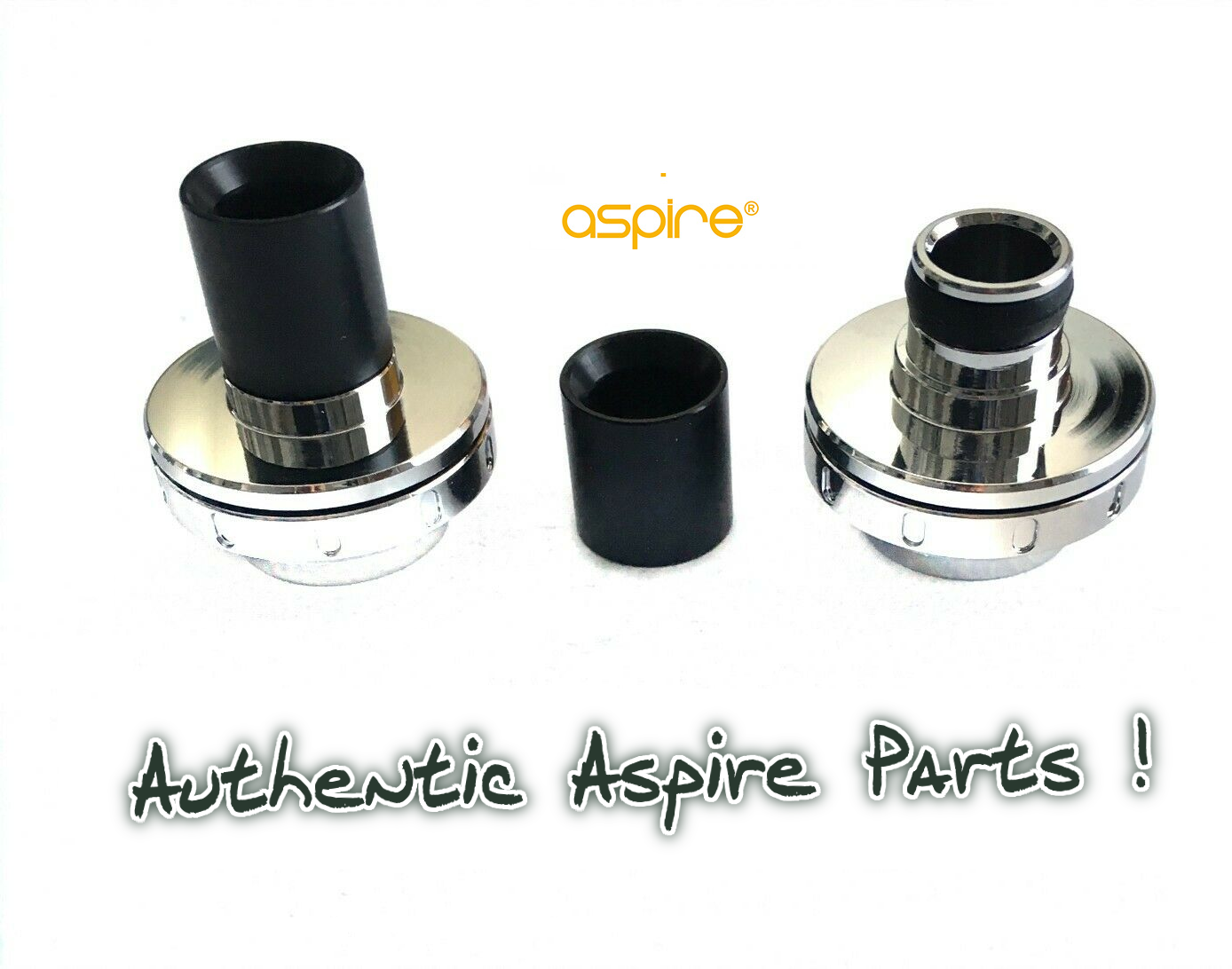 2x Official Aspire Pockex Drip Tip & Retaining Base / Top Cap eBay