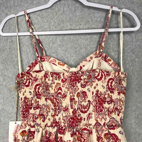 Jessica Simpson Dress Small Midi Paisley Smocked Corset Cottage Grandma Fairy - Picture 6 of 11