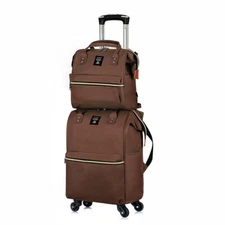 2-Piece Carry On Luggage Set Hard Side Lightweight Suitcase with 4 Spinner Wheel