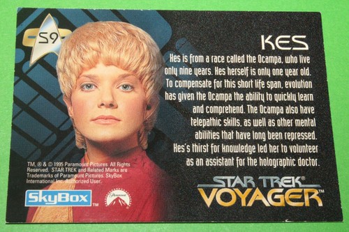 1995 STAR TREK VOYAGER SEASON 1 SERIES 1 SPECTRA FOIL CREW INSERT CARD SET S1-S9 - Picture 16 of 16
