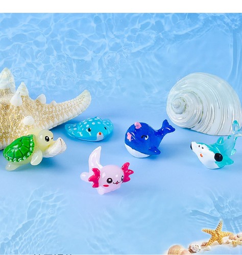NEW 20-60X Ocean Mini Resin Animals Figures Tiny Plastic Sea Creatures Figurines - Picture 9 of 14