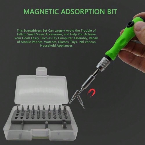 32 In 1 Small Screwdriver Bit Set Precision Magnetic Portable Repair Tool Kit - Picture 12 of 13
