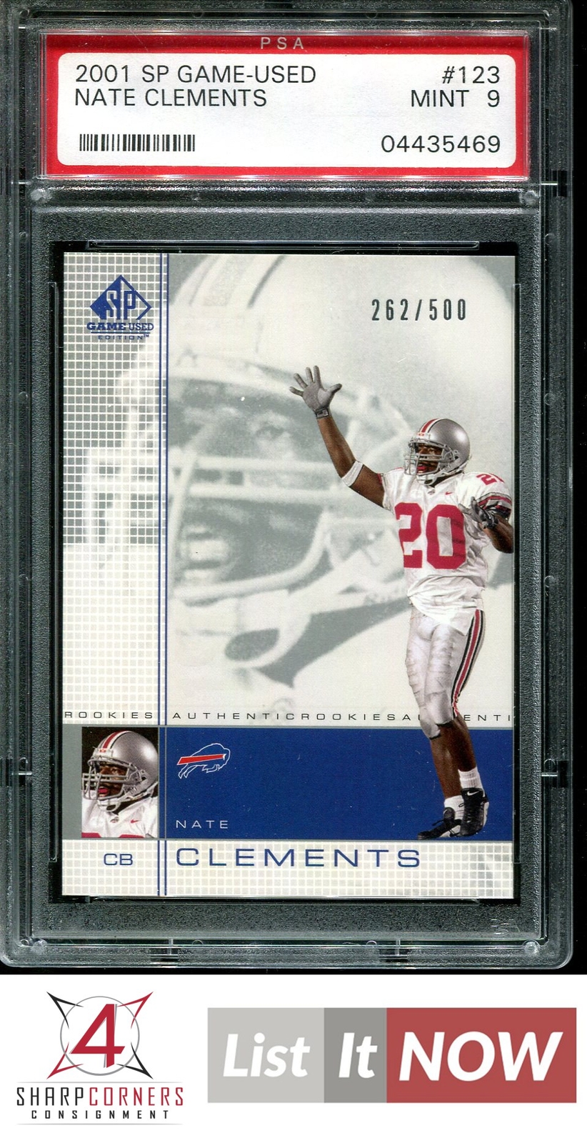 Nate Clements SP Game Used SP Game-Used #123 Base