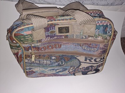 Vintage Pioneer Express Route 66 Tapestry Weekender Travel Carry