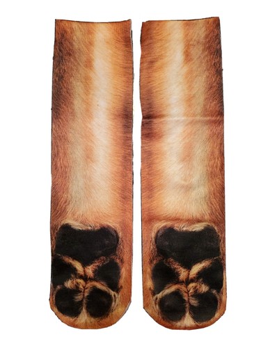 Adult Animal Paw Crew Socks - Sublimated Print - Doggy - Bild 2 von 2