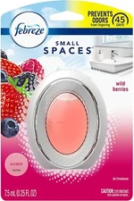 Febreze Small Spaces Air Freshener, Odor Eliminating, Wild Berries, 1 Count