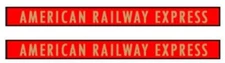 water slide decal set for Keystone American Railway Express W/TRACKING