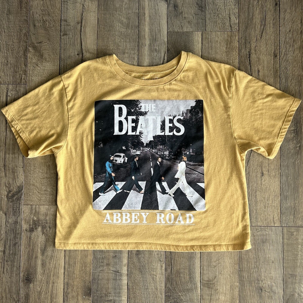 The Beatles Abbey Road Album Promo Crop Top T Shirt Women's Size