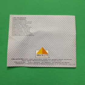 A Boy and His Blob (Nintendo NES) In Box W Manual