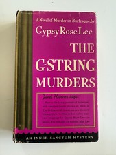 The G-String Murders, by Gypsy Rose Lee - 1941 - 1st Ed, Hardcover Book DJ