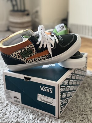 Mens Vans Vault Half Cab EF VLT LX Skate Shoes Cactus/Black #VN0A5HZV9MV Sz 10