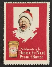 Vintage Beech Nut Peanut Butter Poster Stamp