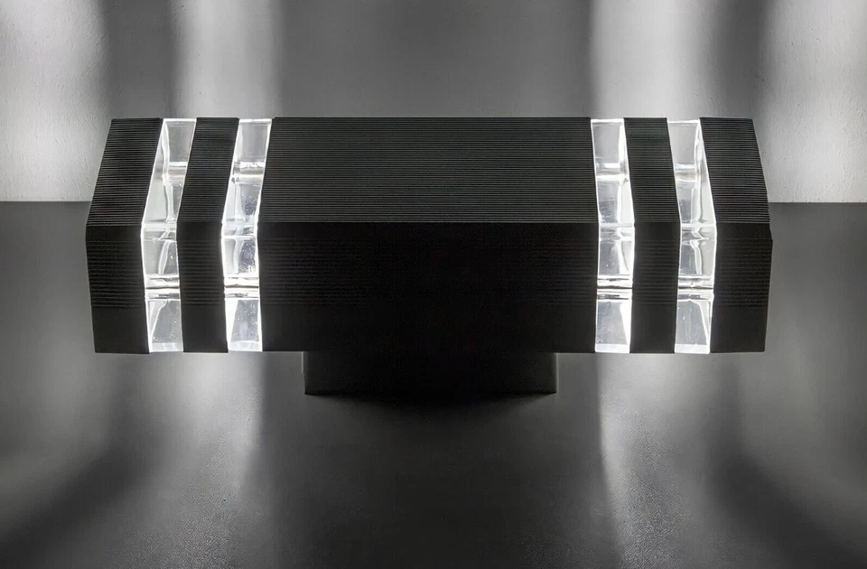 LED Wandleuchte außen UP DOWN IP54 mit 2x GU10 schwarz Fassadenlampe 6W warmeiß - Bild 4 von 4